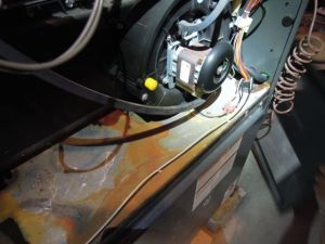 Condensation leak at furnace